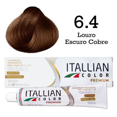 Imagem de Coloração Itallian Color 6.4 Louro Escuro Cobre - Itallian Hairtech