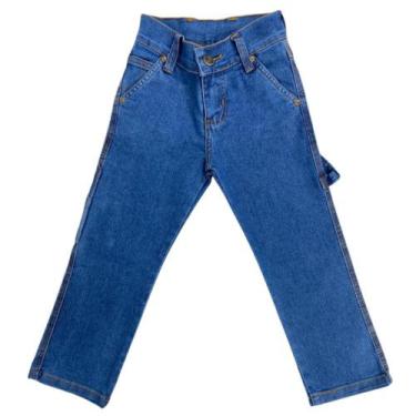 Imagem de Calça Country Infantil Carpinteira Terra de Rodeio Delavê Cowboyzinho 