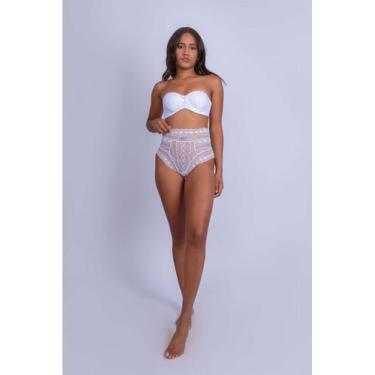 Imagem de Calcinha Hot Pant de Renda - Stella Bernardi, Branco, GG