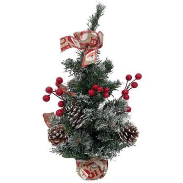Imagem de Árvore de natal pinheiro laço hohoho 40cm - WINCY NATAL