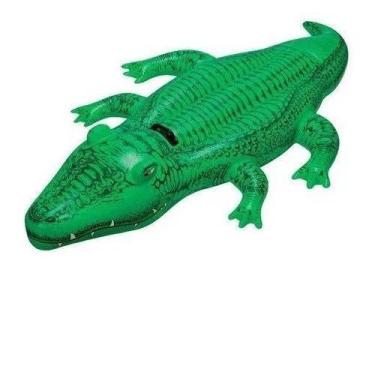 Imagem de Boia Inflável Infantil Crocodilo Piscina Jacaré Criança Festa - XF