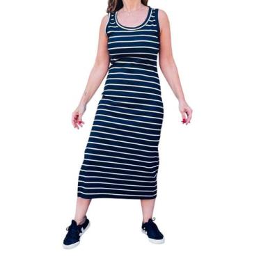 Imagem de Vestido Midi listrado - LE JULIE, Preto, L