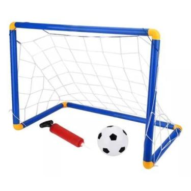 Imagem de Kit Golzinho Trave c/ Bola Bomba de Ar Brinquedo Meninos - Zippy Toys