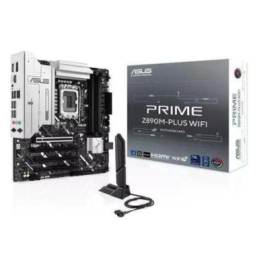 Imagem de Placa mãe asus prime z890m-plus wifi, lga 1851, ddr5, matx