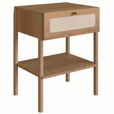 Imagem de Mesa de Cabeceira 1 Gaveta Palhinha 27932 Linha Oslo Hanover Artesano,