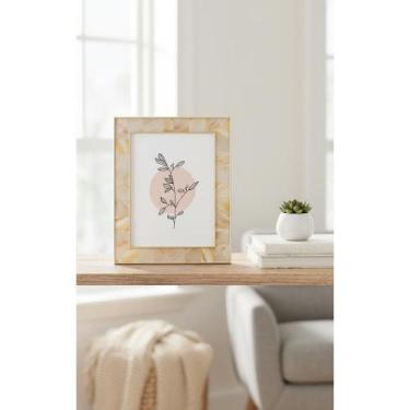 Imagem de 2x Porta Retrato 15x20 Rosa Elegante com Vidro  Decoração - Congratula