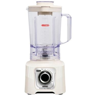 Imagem de Liquidificador Arno LN64 Power Max San Cristal - 15 Velocidades + Pulsar, 3,1 Litros, 1400W, Marfim
