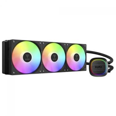 Imagem de Water Cooler Gamdias Aura GL 360 V2, 360mm, ARGB, Intel/AMD, Black