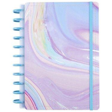 Imagem de Caderno Algodão Doce Médio M Disco Reposicionável Capa Dura Disko