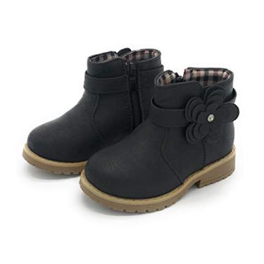Imagem de Botas de Neve de Inverno Infantis e Fofas da Blue Berry Girls, 15black, 8 Toddler