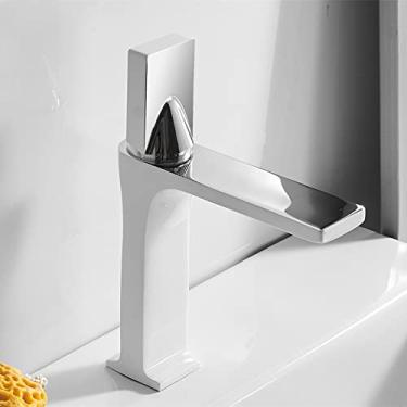 Imagem de Torneiras de bacia torneira de banheiro cachoeira de alça única misturador de bacia torneira de banho torneira antiga de bronze pia de água guindaste de prata, 4, china