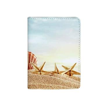 Imagem de Vantaso Capa para passaporte capa de cartão de viagem protetor praia verão estrela do m...