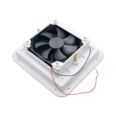 Imagem de Ventilador de exaustão de resfriamento Ventilação de ventilação de ar 12V CC Multifunção montado em rack Ventilador lateral de geladeira para RV, Motorhome, Caravana