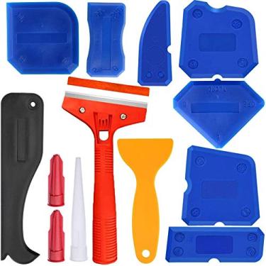 Imagem de Ferramenta de acabamento de calafetagem, kit profissional de ferramentas de calafetagem de plástico durável para cozinha para banheiro para chão