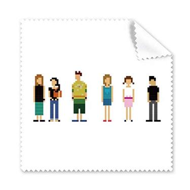 Imagem de Personagens do jogo Pixel Art Déco Presente Moda Pano de Limpeza Telefone Protetor de Óculos de Tela 5 peças
