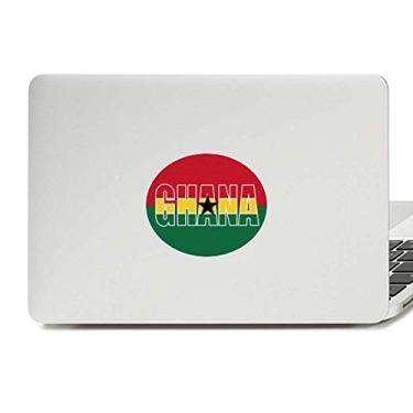 Imagem de Adesivo de notebook com emblema de vinil da bandeira do país do Gana