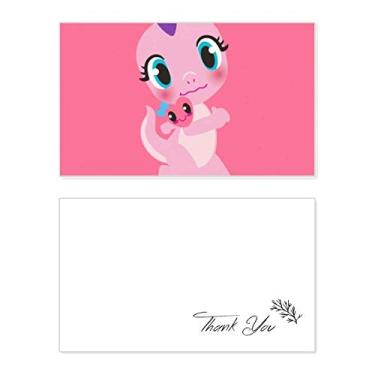 Imagem de Dinosaur Kingdom Love You Thank You, cartão de aniversário, saudações, casamento, agradecimento