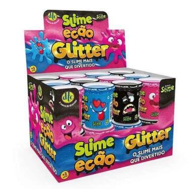 Imagem de Slime Ecão Glitter Dtc Caixa Com 24 Unidades De 110G - Dtc Brinquedos