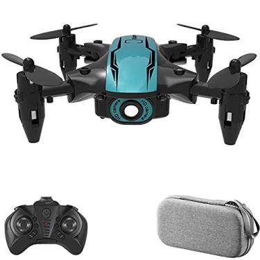 Imagem de CIADAZ Drone RC CS02 para iniciantes dobráveis Altitude Hold Quadcopter Drone de brinquedo RC para crianças com bolsa de armazenamento sem cabeça