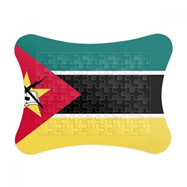 Imagem de Moçambique, bandeira nacional da África, moldura de quebra-cabeça para decoração de imagem