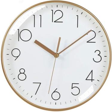 Imagem de Relógio de parede KANBUN Relógio de parede moderno Relógio de parede simples para sala de estar Cozinha com bateria Decoração de quarto Grande Relógio de parede digital preto e branco G