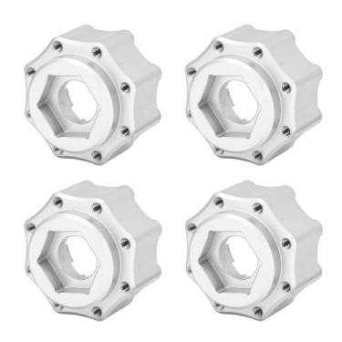 Imagem de Adaptador de Acionamento de Cubos Hexagonais de Roda de 4 Unidades, Adaptador Hexagonal de Liga de Alumínio Leve de 17 Mm, Adaptador Hexagonal de Roda de Metal para Carro RC,