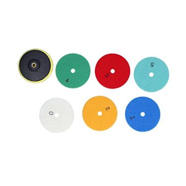 Imagem de Almofadas de polimento de diamante, resistentes ao desgaste, reforçam o kit de polimento a seco com suporte para granito para bancadas de mármore