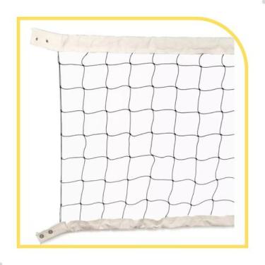 Imagem de Rede De Volei 9,5Mts 2 Lonas Fio 1Mm Seda Sports Mania