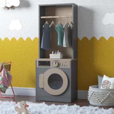 Imagem de Lavanderia Infantil de Brinquedo Washington Cinza - Mais de Casa