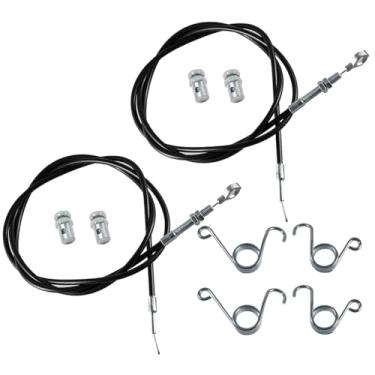 Imagem de AKSGKGQ Cabo de acelerador Go Kart de 180.3 cm para Predator 212cc 196cc GX160 GX200 5,5hp Manco 8252-1390 ASW Kandi Yerf Dog Go Cart Parts com pedal do acelerador freio e mola de retorno