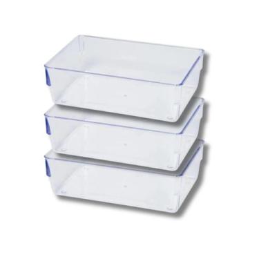 Imagem de Kit 3 Organizadores de Armários Modulo nº 2 Porta Utensilios - PLASTUT