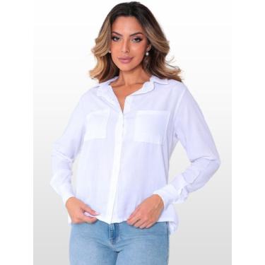 Imagem de Camisa Social Elegante Manga Longa Camisas Para Trabalho Uniforme  - G