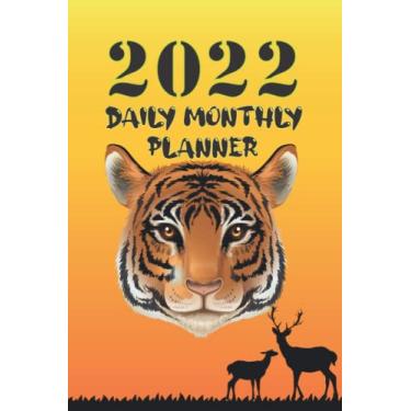 Imagem de 2022 Monthly & Daily Planner: | Leopard Cheetah Glitter Print | 12 Months Note Organizer | Appointment Book 2022 | with Contact lists ,journal ideas ... 2022 Agenda Schedule Organizer | Size: 6 x 9