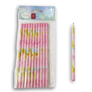 Imagem de Making the Grade Conjunto de lápis vermelho Tinkerbell Fairies - 12 unidades