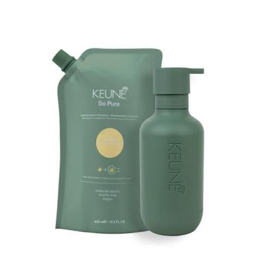 Imagem de Kit Keune So Pure Restore Shampoo Refil e Dispenser Frasco (2 produtos