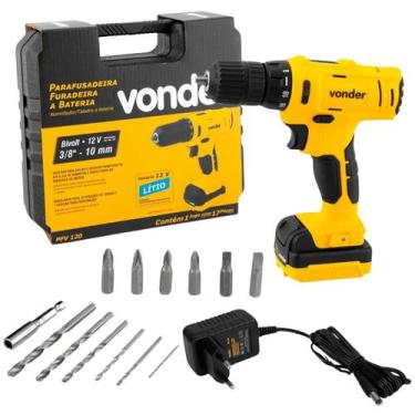 Imagem de PARAFUSADEIRAFURAD BATERIA 12V VONDER PFV120 Bivolt Maleta Acessorios 