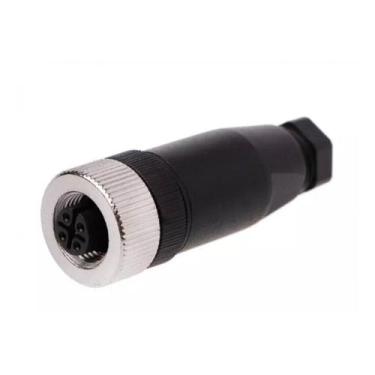 Imagem de Conector montavel m12 5 pinos femea reto pg9 - AOTORO