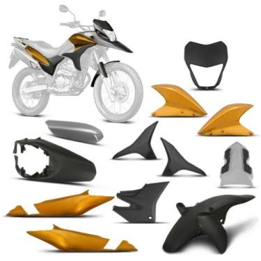 Imagem de Kit Carenagem Moto Honda XRE 300 2010 2011 2012 9 Peças Pro Tork Subst
