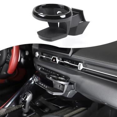 Imagem de Suporte de copo de painel compatível com Toyota Supra GR A90 A91 MK5 2019-2024, adaptador expansor de porta-copos de carro, suporte de copo de saída de ar para carro, acessórios de suporte de bebidas