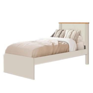 Imagem de Cama Solteiro Barcelona Off White Nature Tebar