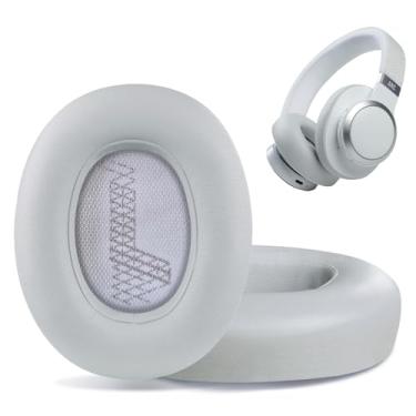 Imagem de HAOMUK Almofadas De Reposição Para Fones Ouvido Supra-Auriculares Jbl E65 (E65Bt E65Btnc)/Live 650 (650Nc 650Btnc)/Live 660 (660Nc 660Btnc)/Duet Nc, Ouvido, Protetores Auriculares E Conchas - Cinza