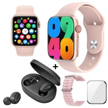 Imagem de Relógio Smartwatch Pro Serie 9 C/fone Pulseira Pelicula Kit Completo -