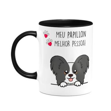 Imagem de JPS INFO, Caneca Dog - Meu Papillon, melhor pessoa! B-black - M2