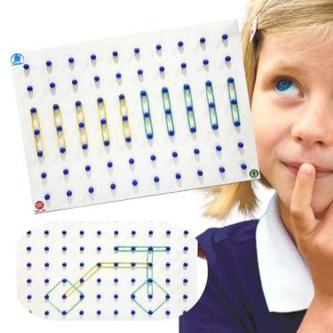 Imagem de Geoplano Brinquedo Matematico Educativo e Pedagógico - Simque