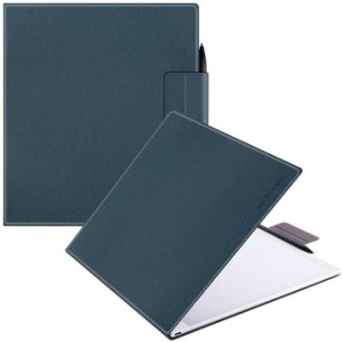 Imagem de BOZHUORUI Capa magnética para ePaper Boox Note Max de 13,3 polegadas e tablet Boox Tab X C de 13,3 polegadas | com hibernar/despertar | Design de fecho de caneta | Estilo fólio de livro | Capa fina de