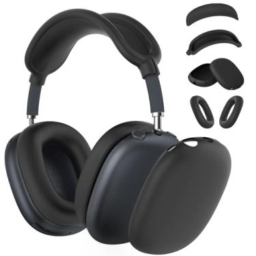 Imagem de MINDRESY Silicone Case Cover for AirPods Max Headphones,Ear Pad Case Cover/Ear Cups Cover/Headband Cover for AirPods Max (USB-C/Lightning)(2024/2020),Accessories Silicone Protector for Appl