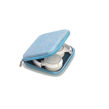 Imagem de Ginsco Capa ultrafina compatível com fones de ouvido Bluetooth JBL Tune 510BT, com JBL Tune 520BT/670NC Live 460NC, fones de ouvido sem fio, capa de fone de ouvido para transporte de viagem (azul