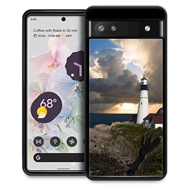 Imagem de CARLOCA Capa compatível com Google Pixel 7A, farol farol nuvens identidade design gráfico à prova de choque anti-arranhões capa de acrílico rígido para Google Pixel 7A