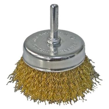 Imagem de Escova Aço Copo Ondulada Com Haste 50 x 6,00mm GUEPAR