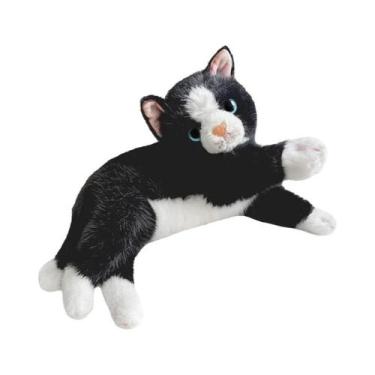 Imagem de Boneco De Pelúcia De Gato Simulado Colorido De 45cm, Almofada De Alta 